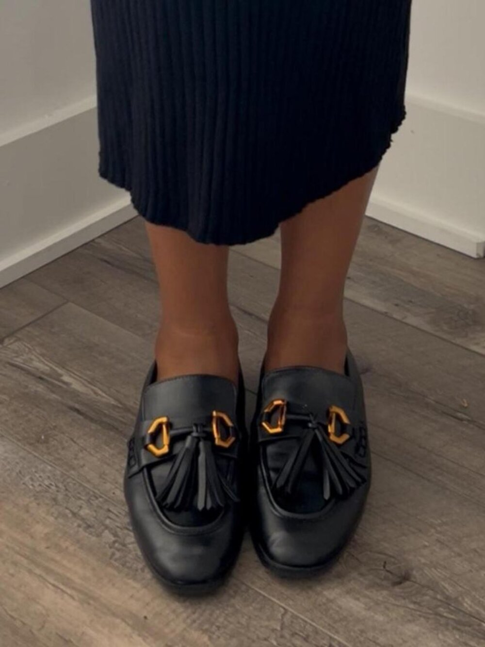 Zara Women's Black Loafers